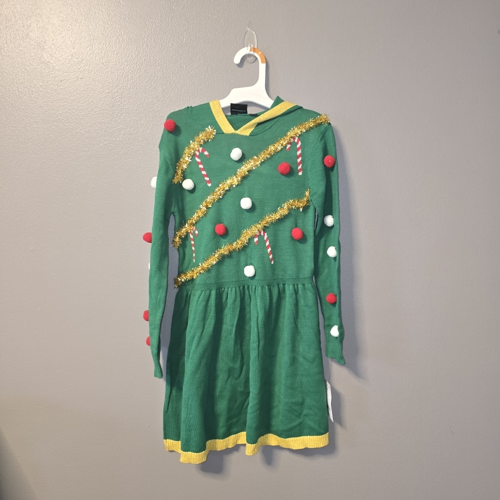 Mad Engine Kids Small 6/6X Christmas Green Dress New w/ Tags!